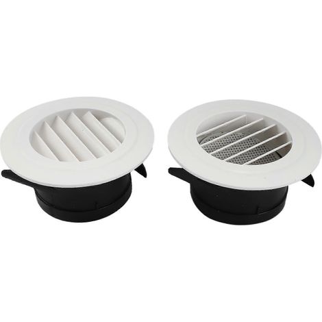 2 Stück 4 Zoll Lüftungsschlitz-Grillabdeckung mit integriertem Moskitonetz für Badezimmer, Büro, Zuhause (1/5)