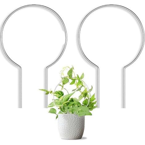 Lot de 2 cadres de support pour plantes grimpantes en acrylique pour améliorer la croissance des plantes grimpantes et la présentation dans les jardins et les maisons (1/5)