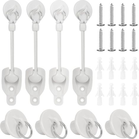 Ensemble de 4 accessoires pour stores enrouleurs extérieurs (blancs) en stock