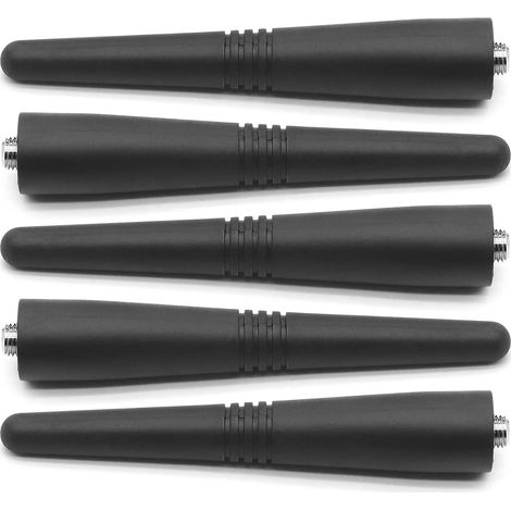 Lot de 5 Antennes VHF 136-174 MHz 9 cm Connecteur Métal Plastique Robuste pour Radio Talkie Walkie