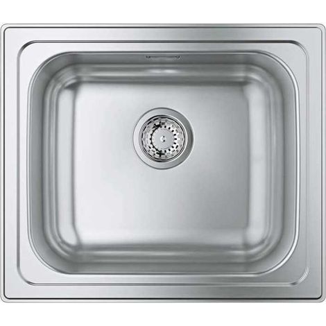 Lavello da cucina inox GROHE K200 31719SD0 1 vasca 533 x 457 mm finitura spazzolata (1/4)