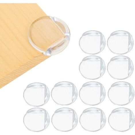 BUNTHAUS 20PCS Protege Coin de Table, Protection Coin de Table et Meuble, Protecteur Transparent des Coins pour Securite Bebe Maison, Non Toxique sans Odeur avec Adhésif Durable (Round Shape) (1/5)