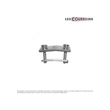 Attache plate simple pour courroie Open B 17 mm AGRPERFO-B