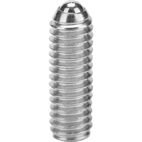 Vis de pression à ressort acier tête hexagonale creuse avec bille de positionnement (M6x12, lot de 20) (1/5)