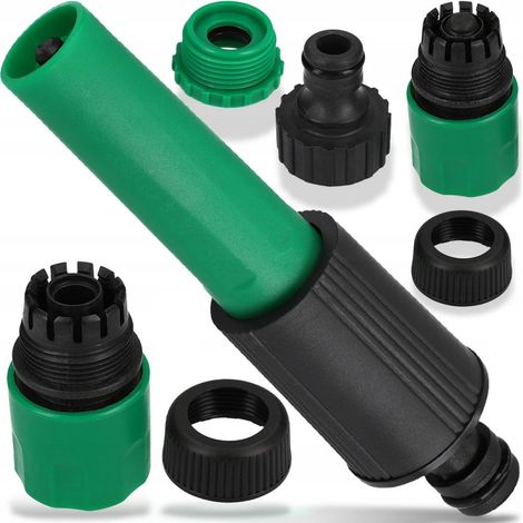 TG56191 KIT D'ARROSAGE UNIVERSEL POUR TUYAU D'ARROSAGE + 3 ADAPTATEURS À CONNECTEUR RAPIDE (1/5)