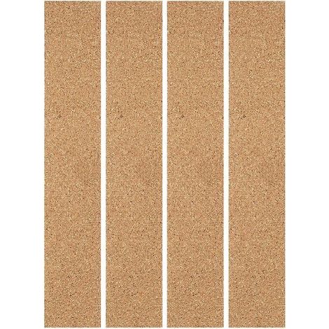 4 selbstklebende Korkstreifen für Pinnwände – 30 x 5 x 1,2 cm (1/2)