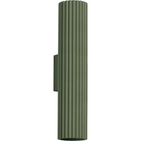 Applique murale ambre 2 GU10 vert olive ALU lumilo 16.267.15 (1/4)