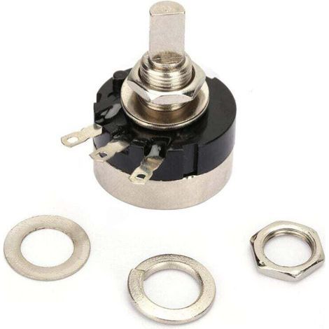 RV24YN20F Potentiomètre 5K B502, 2W Potentiomètre 5K Résistance de Potentiomètre à Cercle Unique, B502 Potentiomètre à Film de Carbone à Cercle Unique Haute Précision A (1/4)