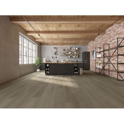Aelle - Vinyle NEO CLICK 30 Chêne brûlé - aspect bois sous couche intégrée Burn Oak 05 (1/5)