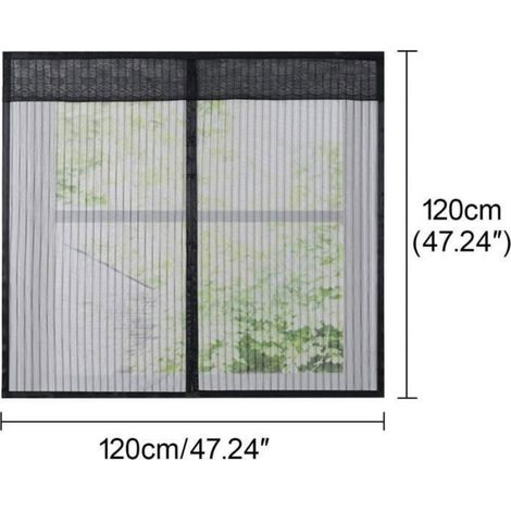 Moustiquaire magnétique - - 120x120cm anti-insectes fixation - porte fenêtre (1/3)