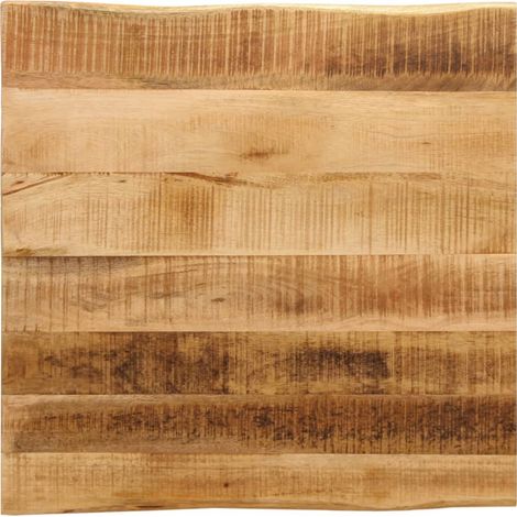 Dessus de table bord vivant 40x40x2,5 cm bois de manguier brut vidaXL