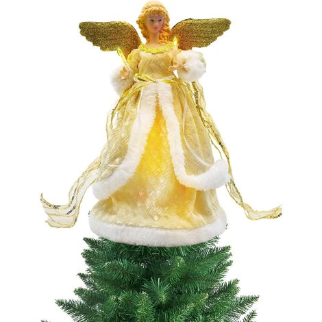 Ange pour Sapin De Noël Décoration Festive 3D Ange pour la Décoration du Sapin de Noël Pour Le Salon, La Cuisine, La Salle À Manger, La Chambre, L'Appartement, Le (1/5)