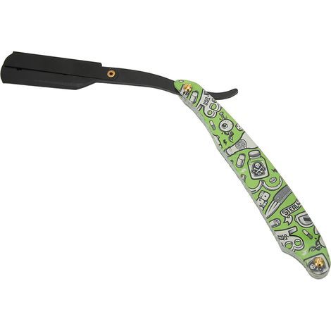 Rasoir Lame Droite Professionnel pour Barbier - Rasage Visage et Corps Homme (1/5)