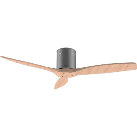 Ventilador de techo, Cecotec Aero 5400 Classic Iron&LightWood 52 pulgadas hierro y madera clara, motor DC 40 W, 3 aspas, 6 velocidades, temporizador 8 h y modo verano/invierno (1/5)