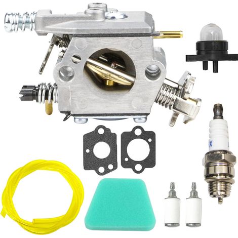 Carburateur pour tronçonneuses Poulan 1900 1950 2150 2175 2350 2375 2450 2550 262 – Remplacement facile – Compatible Zama et Walbro - WT-89