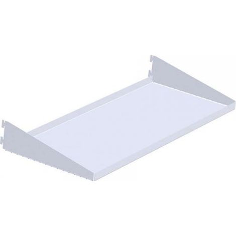 Ripiani multiuso, reversibili, con reggimensole integrate - bianco - 2 pz.