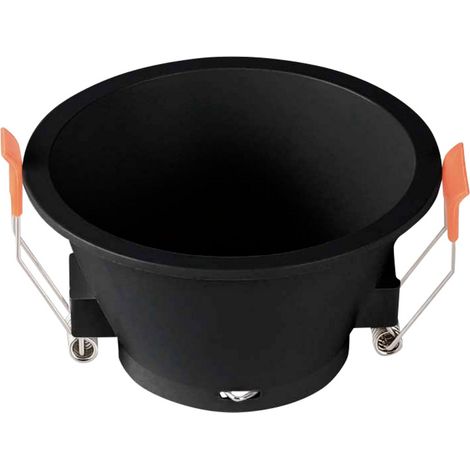 V-TAC Runder LED-Einbaustrahlerhalter GU10 mit rundem Querschnitt in Schwarz (1/5)