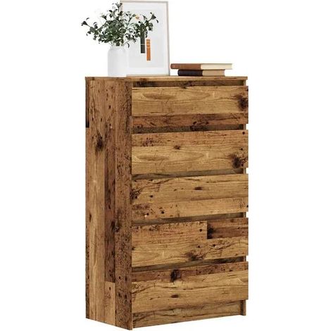 Cuvette de toilettes en bois massif style rétro, design ingénierie bois durable, dimensions 60x36x103 cm (1/5)