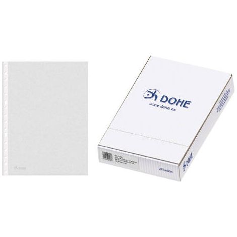 CAJA 100 FUNDAS MULTITALADRO BASIC PLUS A4 235X305 DOHE 90581