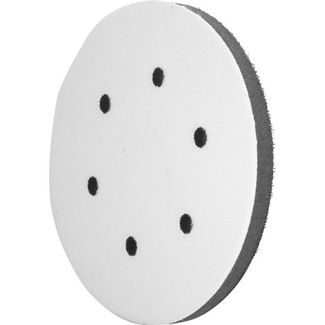 Coussinet d'interface en éponge souple de 150 mm de diamètre pour tampons de ponçage (6 trous) (1/5)