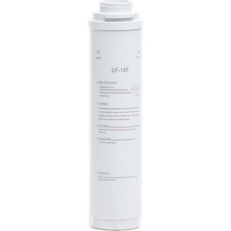 Naturewater UF-10F Ultrafiltro con permeabilità 0,01µ Rimuove il 99,9% delle sostanze nocive Acqua