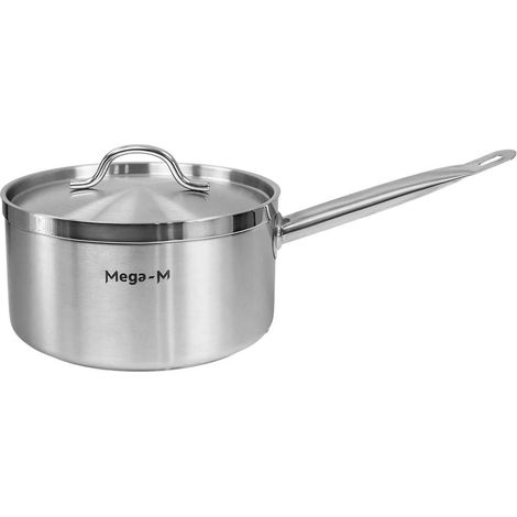 Hoher Catering-Topf mit Deckel Mega-M PRO 5 l, Durchmesser 22 cm x Höhe 12 cm, N