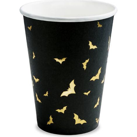 Bicchieri di carta per Halloween "Dolcetto o scherzetto", 220 ml, 6 pezzi. (1/5)