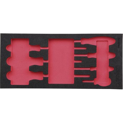 COFAN separador espuma (1/3 cajon) dest. plano , Separador espuma destornilladores planos (1/3 cajón) Ideal para optimizar y organizar su espacio de almacenamiento de herramientas.