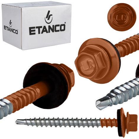 Tornillos de agricultor GTF2 Z14 4,8x60 mm RAL 8004