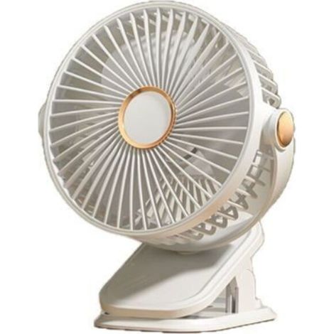 Ecleanfy-Ventilateur USB silencieux, ventilateur de table, mini ventilateur, 3 vitesses de vent, rotation à 720°, petit ventilateur, ventilateur de table, adapté à la suspension, adapté au bureau/à la (1/5)