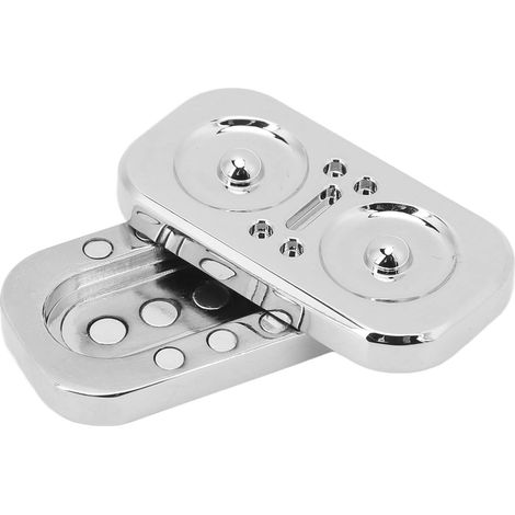 Hibou magnétique anti-stress, pièce tactile anti-stress, jouet anti-anxiété pour adultes, jouet de bureau, cadeau pour petit ami et père (argenté) (1/5)