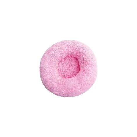 Coussin moelleux lavable pour chat et chien, rose vif, 60 cm –