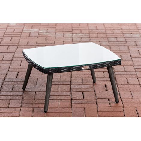 Polyrattan Tisch Ameland schwarz 35 cm (1/5)