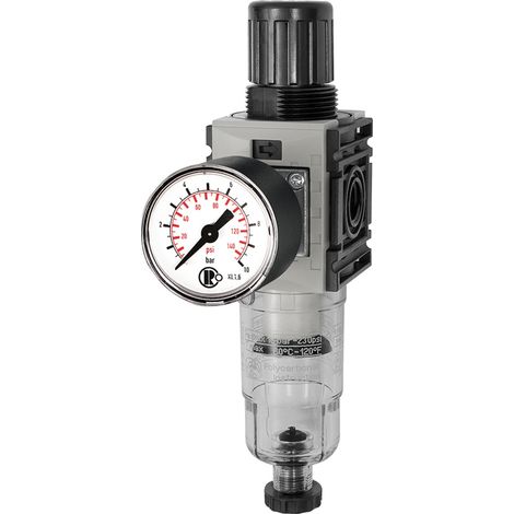 Riegler Filterregler »FUTURA-mini«, PC-Beh., Stand.mano, HA, G 1/4, 0,5-8 (1/4)