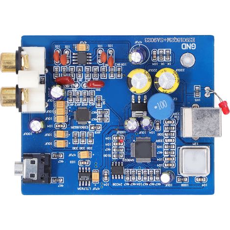 HiFi-Audioverstärker-DAC-Modul, 24-Bit 96 kHz externe Soundkarte SA9023 ES9018K2M (1/5)