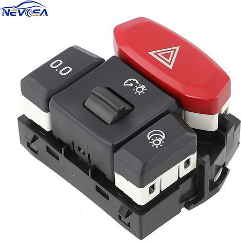 2095860 Applicable to Scania trucks and automotive parts: emergency warning switch, hazard light button. (1/4)