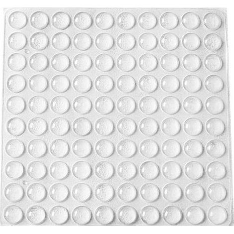 TAISHENGDA - Türstopper aus Gummi, 200 Stück, zur Wandmontage, Türpuffer, neues wiederverwendbares Material, transparente, selbstklebende, stoßdämpfende Füße zum Schutz von Wänden und Möbeln. (1/5)