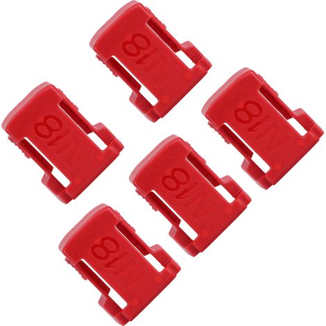 Support de batterie 5 pièces, compatible avec les batteries Milwaukee M18 et 18VRed. (1/5)