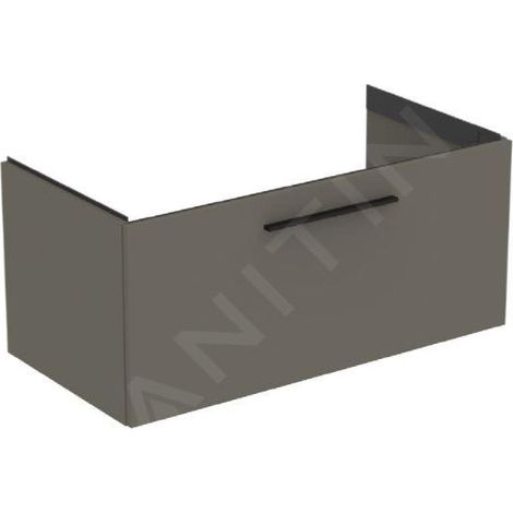 Meuble bas MWT-i.life B 1 avec tiroir 1000x505x440mm, gris quartz mat (1/2)