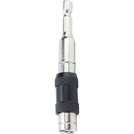 Porte-embout à dégagement rapide Impact Tough, rallonge de tournevis autobloquante, tige hexagonale 1/4 po, argent (1/5)