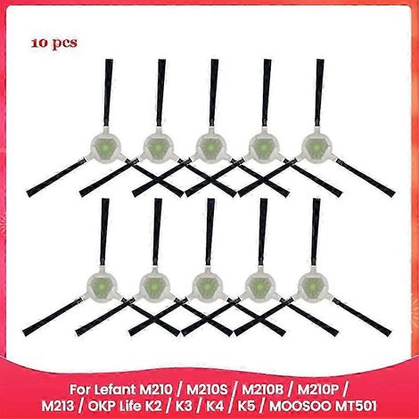 Brosses latérales compatibles avec les aspirateurs Lefant M210 M210S M210B M210P M213 OKP Life K2 K3 K4 K5 MOOSOO MT501 (1/5)