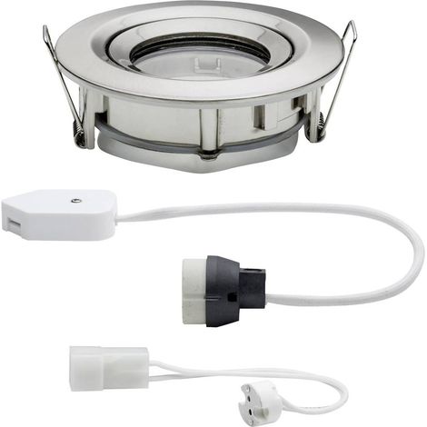 Paulmann Nova Lampada da incasso per bagno Lampadina Alogena, Lampada a risparmio energetico GU10, GU5.3 35 W IP65 Ferr (1/5)