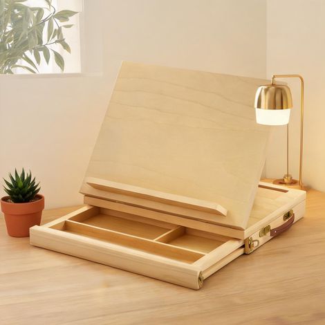 Chevalet de table pliable en bois de hêtre light natural (1/5)