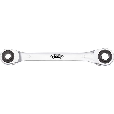 Vigor V2705 Doppel-Ringratschenschlüssel-Satz Schlüsselweite (Metrisch) 10 - 19 mm (1/5)