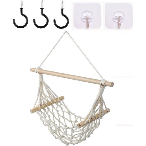 Hamac à fruits - Corde de coton tissée à la main - Hamac de rangement pour la cuisine (1/5)