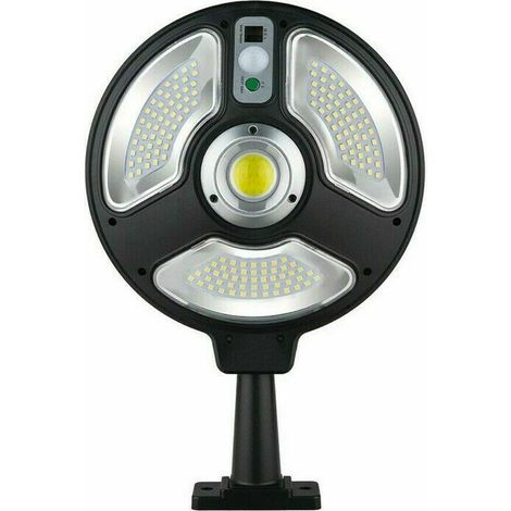 LAMPIONE STRADALE LED CON PANNELLO SOLARE FOTOVOLTAICO 120 LED + TELECOMANDO (1/5)