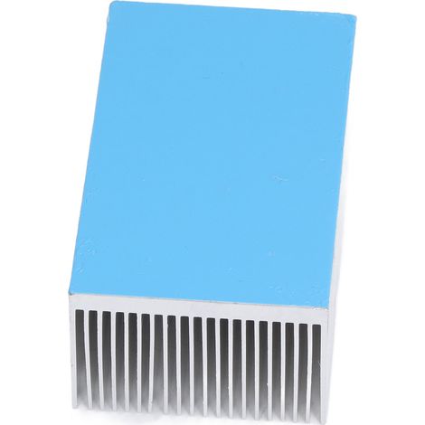 Dissipateurs thermiques électroniques en aluminium (lot de 2), dissipation thermique rapide, résistants à l'oxydation, dissipateurs thermiques extrudés pratiques, avec packs de remplacement adhésifs. (1/5)