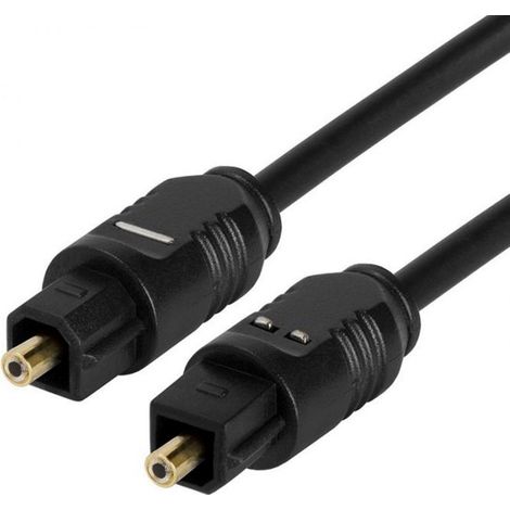 Cable óptico Mozos Toslink T-T de 1,8 m (cable digital) (1/5)