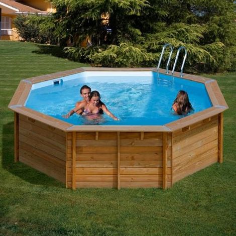 Piscina Gre Redonda De Madera Sunbay Pool Violette 783333E 5.11 Mts X 1.24 Mts De Alto (1/5)