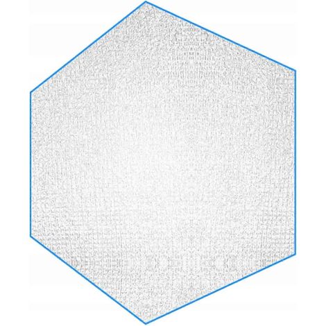 Tapis hexagonal en aluminium pour extérieur 20 x 20 cm (1/4)
